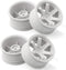 1/10 RC Rally Racing Wheels 12mm Hex Hard Plastic Rims for 1:10 Scale Drift Car Tires, 4PCS Compatible with Tamiya TT01