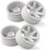 1/10 RC Rally Racing Wheels 12mm Hex Hard Plastic Rims for 1:10 Scale Drift Car Tires, 4PCS Compatible with Tamiya TT01
