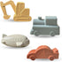 Vehicle Bath Toys for Toddler Bath Time, Aesthetic Baby Bath Toys-Car, Plane, Excavator, Train for Kids