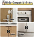 ROAESTKE 4 Pack Child Proof Cabinet Locks,Baby Proofing Locks for Cabinets, Oven, Freezer & More,Easy to Install, No