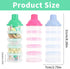 Manwetye 2 Pack 5-Layer Baby Formula Dispenser for Travel - Portable Milk Powder Container with Secure Lid, On-the-Go