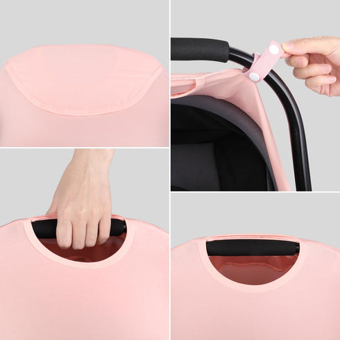 Summer Metplus Car Seat Cover Baby Girl, Breathable Mesh Window Infant Carseat Canopy, Stroller Sunshade Net
