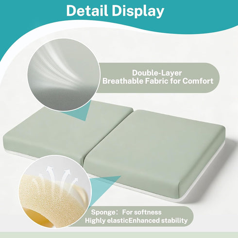 Elbow Elbow Comfortable Bath Kneeler and Kneeling Rest Pad - Painless Foam Mat with Support - Baby Bathtub Cushion