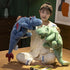 Dragon Stuffed Animal, 35.4 Inches Medium Plush Toy for Kids, Very Cute Plushie Dragon in Pink, White, Green, and Blue