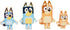 Bluey Wooden Character Figures – 4 Colorful Wooden Figures for Children 3 Years and Up
