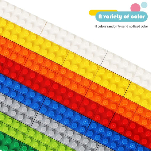 Classic Bulk Building Bricks - 1.1cm Higher Compatible with Lego Baseplate, Kids Creative Set in Random Color