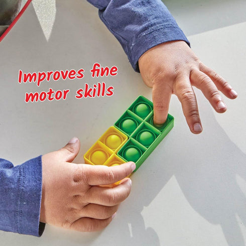 hand2mind Early Numeracy Sensory Bubble Poppers, Push Pop Fidget Toys for Kids, Math Manipulatives Kindergarten, Calm