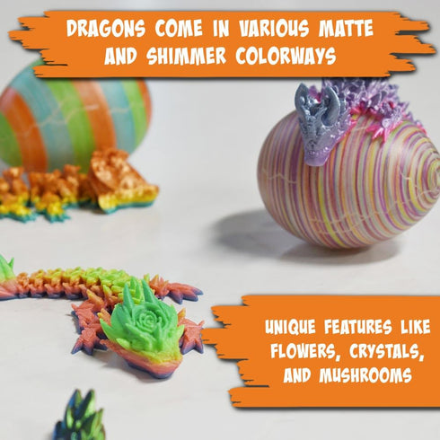Set 6 2 3D 3 The Eggmazing Egg Decorator Dragon Egg Kit Arts and Crafts - Includes Egg Decorating Spinner, Markers