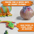 Set 6 2 3D 3 The Eggmazing Egg Decorator Dragon Egg Kit Arts and Crafts - Includes Egg Decorating Spinner, Markers