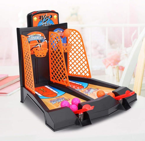 Alomejor Basketball Shooting Game 2 Player Desktop Table Basketball Classic Games Hoop Set for Kids