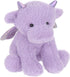 Apricot Lamb Purple Dragon Plush Stuffed Animals for Kids, Soft Cute Plush Toys for Baby Girl and Boy, Fluffy Purple