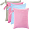 Toyosport 4 Pcs Wet Bags Set, Double Zipper Waterproof Nappy Bag, 11.8 x