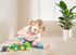 Hape Toddler Pull Along Frog Family Toy with Anti-Rollover Wheels