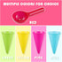 Kisangel 10pcs Plastic Ice Cream Cones, Kids Ice Cream Scoop Set for Outdoor Beach Sand Play Toys