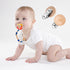 10PCS Natural Beech Wood Pacifier Suspender Clips, for Teething Grasping Toy, Charm DIY Pacifier Clips Holder