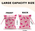 CQM 12x10 Inch, Seamless Pink Flamingo Wet Bags Flamingos Pattern Waterproof Travel Laundry Bags, Reusable Wet Dry Bag