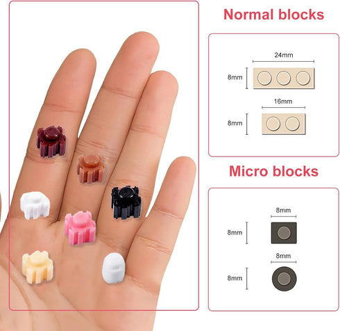Sets 3D 4800pcs Cat Building Blocks Puzzles Toys Ornaments, Particle Building Blocks, Improve Thinking Concentration