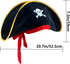 M&G House Halloween Pirate Hats, Caribbean Black Pirate Cap, Funny Party Hat for Adults and Kids