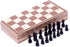 15" Classic Vintage Standard Folding Wooden Chess Set, Crafted Carved Foldable Game Board