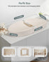 COMOMY Baby Changing Pad with Wipeable & Waterproof PU Cover, Contoured Diaper Changing Pad for Dresser with Non-Slip