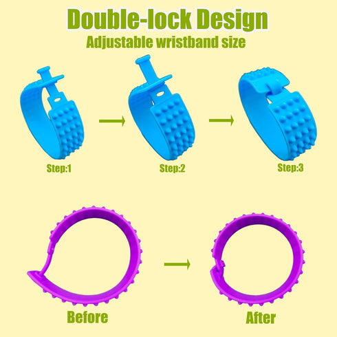 Autism,12PCS Fidget Sensory Toys for Sensory Items Autism Bracelet for Kids Audlts,Fidget Bracelet Anxiety Relief Items