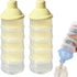 Manwetye 2 PCS 5 Layers Baby Milk Powder Pots, Formula Dispenser Portable Milk