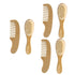 3sets Hair Brush Wooden Comb Natural Wool Brush for Newborns Gentle Care
