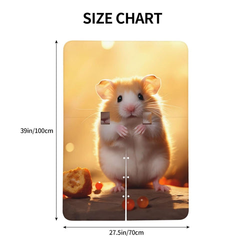 Zhbvncp Cute Hamster Baby Car Seat Cover & Breastfeeding Nursing Cover - Breathable Stretch Fabric Multi-Use Nursing