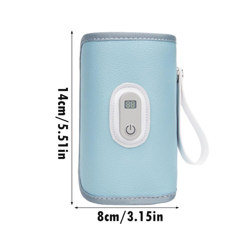 Generic 8x14cm, Bottle Warmer, with Smart Adjustable Warming, USB Portable Breast Milk Heater, Versitile Insulated