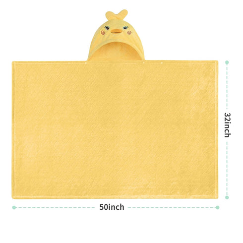 FUBANRAY 0-5 2-Pack 50''x32'' Toddler Bath Towel Hooded Kids Bath Towels for Toddlers Years, Thick Absorbent Toddler