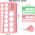 Nipple Ruler, 4 Pcs Nipple Rulers Set for Flange Sizing Measurement Tool, Silicone Soft Flange Size Measure for Nipples, Measuring Card Template for Breast Pump Size, New Mothers Musthaves, Pink/Green