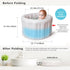 Hantaiwan 24-36 Inflatable Baby Bath Seat for Sitting Up XL, Inflatable Soft Tub for Months, Anti - Collision