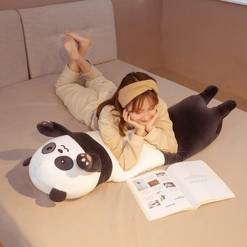 Panda Plush Pillow - Soft Long Stuffed Animal Pillow, Cute Long Panda Plush Toy for Kids, Girlfriend (43.3inch)