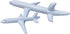 HAO Swimming, (40inch) White Large Inflatable Airplane Float, Blow Up Airplane Balloon for Outdoor, Party Favors