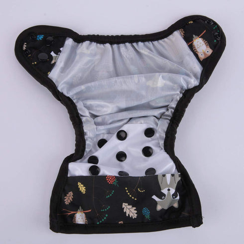 Sigzagor 8lbs-10lbs Newborn Baby Diaper Nappy Cover for Boys (Racoon Owls)
