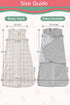 Set (2-Pack), 100% 09 Baby Swaddle Sleep Sack Adjustable Zipper Newborn Swaddle + Wearable Sleep Sack, Cotton, Soft