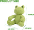 CAZOYEE Green Frog Plush Stuffed Animal, 10" Cute Frog Plushie Doll, Birthday Christmas Gift for Kids