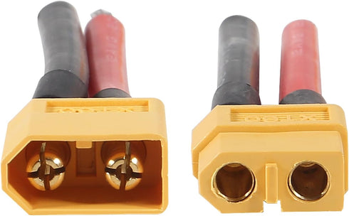10 Pairs XT60 Plug Female and Male Connector with 12AWG Silicon Wire for RC Lipo Battery Cable Drone