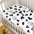Sheet,24 x38,Multicolor Cow Print Themed Fitted Mini Crib Sheets,Portable Mini Crib Sheets Ultra Soft Material -Crib
