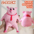 CHEROSIN 2Pack Cute Squishy Pig for Kids and Adults - of Sensory Stress Relief Pig Squeeze Toys to Anxiety, Funny