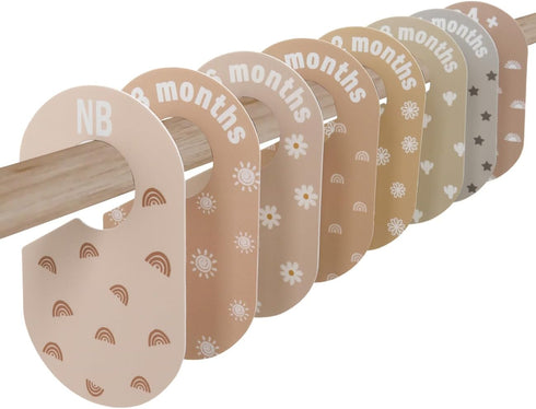 eoscasely Baby Closet Divider, Baby Wardrobe Organizer, Double-Sided Minimalist Cute Design, Nursery Decor