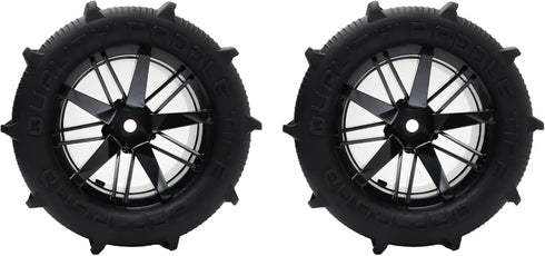 2PCS RC 1:16 Paddles Buggy Tires Hex 12mm Wheels for Snow Sand H16 16889 16890A H16E H16BM H16GT H16DR HB17 144001 144002 124016 16890 Master Off Road Car(2 PCS)