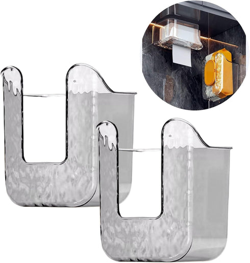 SQDWYGUO 2 Pcs Bathroom Toilet Wall-Mounted Wet Wipes Dispenser Kitchen Wipes Wall Mount