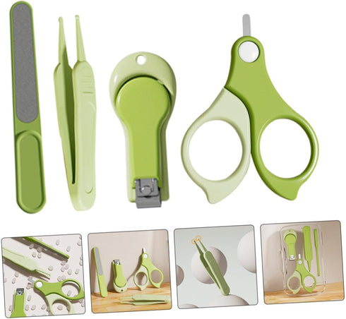 Set Trimmer Abaodam Nail Clipper and Filer for Newborns and Infants Portable Nail Grooming Kit with Safe Clippers