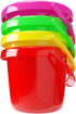 Playsets, 3.25" Set (24-Pack) The Dreidel Company Mini Beach Day Sand Bucket Play Box Includes, Pail, Shovel, Rake