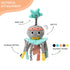 Dingle Dangle - Diaper Changing Headband & Mobile for Crib, Pushchair or Car Seat - Funny Baby Gifts - Great Baby