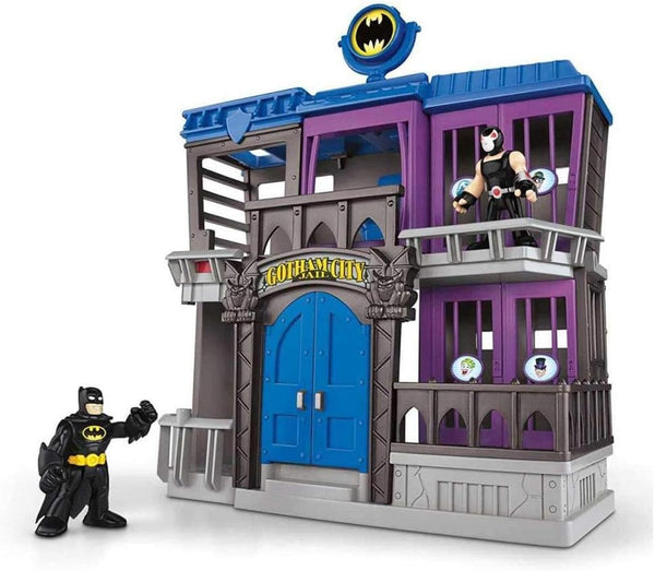 Fisher-Price Imaginext DC Super Friends Gotham City Jail Playset with Batman and Bane Figures, Ages 3-8