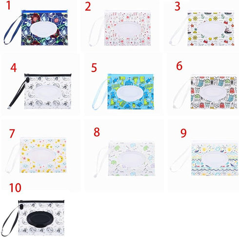 Generic Container(7) Wet Wipes Box Clamshell Lightweight Wipes Case Refillable Travel Eco-Friendly Portable Wipes