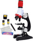 Little World Science Kits for Kids, Beginner Microscope Kit with LED 100X 400X and 1200X Magnification