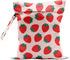 CSHVJ Strawberry Wet Bags 12x10 Inch, Summer Waterproof Travel Laundry Bags, Washable Reusable